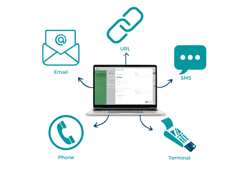 Green Illustration Business Graph